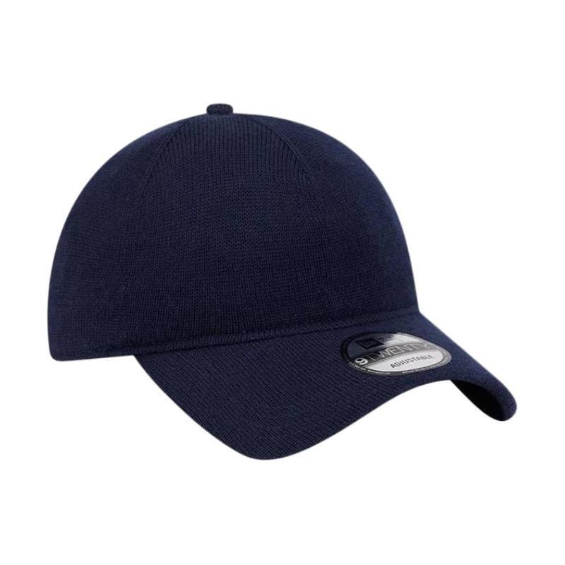 New Era 9TWENTY Brand Logo Wool Peaked Cap Unisex Couple Style Navy Blue 14731679