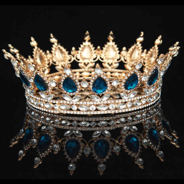 Кристалл Королева Король Диадемы и Короны Свадебная Диадема Для Невесты Женщины Головной Убор Украшения Для Волос Свадебные Украшения На Голову Аксессуары