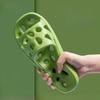 Fashion Green Bedroom Woman Slippers Open Toe Bathroom Shoes for Women Sandals Slides Small Size Chic and Elegant Casual Korea Style Eva