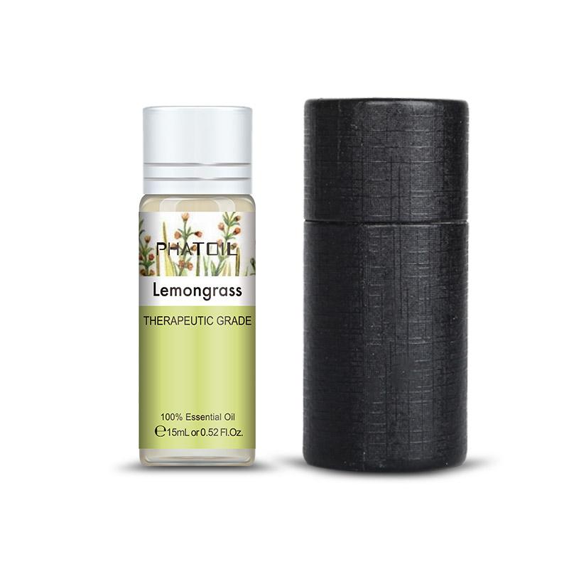 PHATOIL 5 мл/10 мл/15 мл/30 мл/100 мл чистое эфирное масло лемонграсса для воздуха, свежий уход, спа-массаж тела, купание, регулирование кожи, ароматическая свеча своими руками