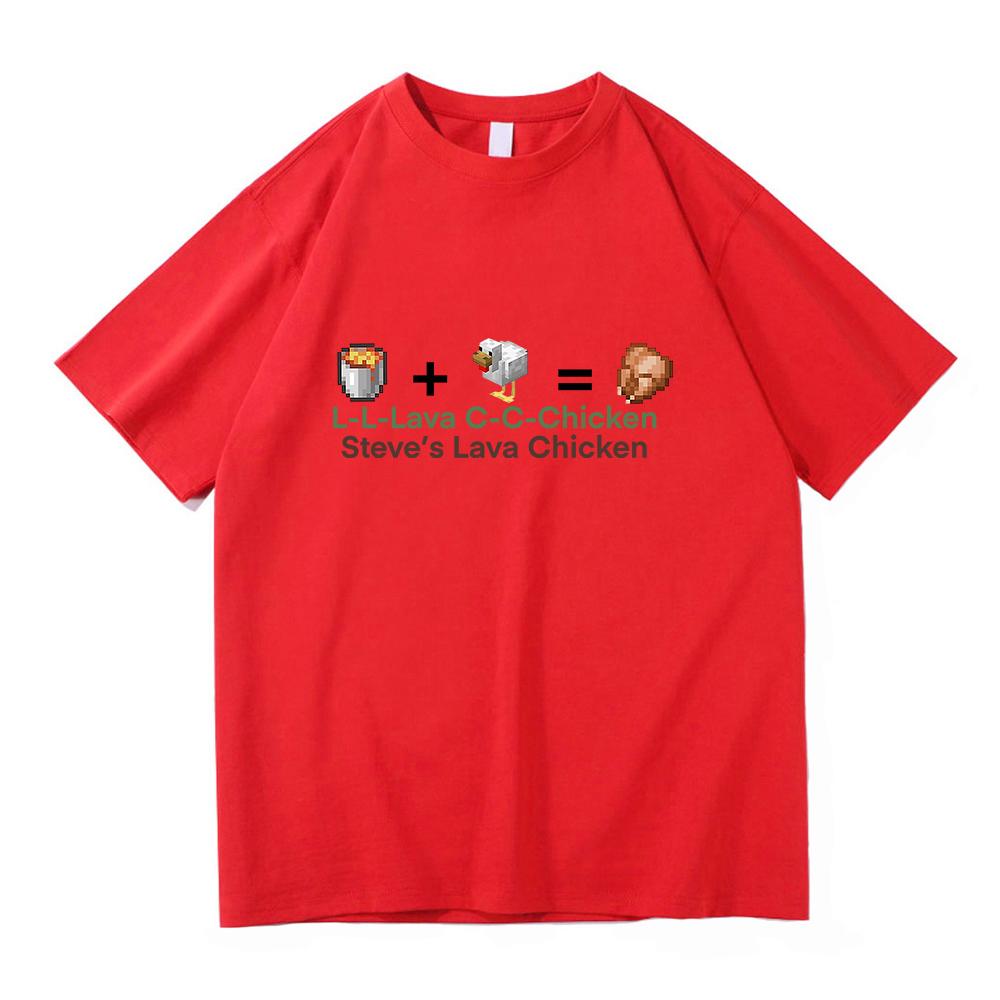 Funny Steve's Lava Chicken T Shirt 2025 Fashion Men/women Clothing Harajuku High Quality Tops Cotton Clothes Days Gifts Tshirts