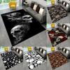Horror Skull Dark Gothic Witchcraft Style Area Rug Subculture Decorative Carpet Doormat Living Room Bedroom Sofa Area Playroom