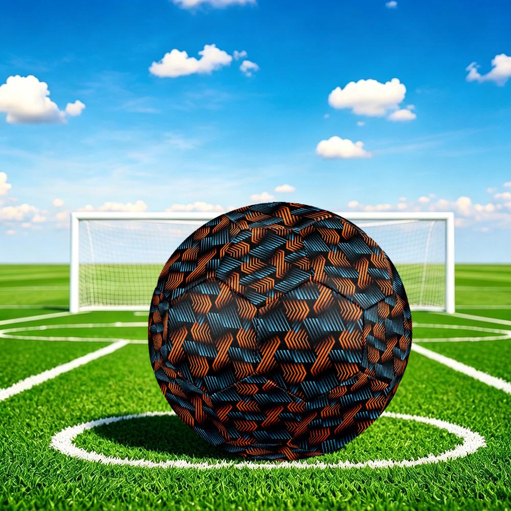 1pc Geometric Arrow Theme Soccer Ball Football, Size 5, Lightweight PVC, Outdoor Training Soccer Ball,Gift j60410