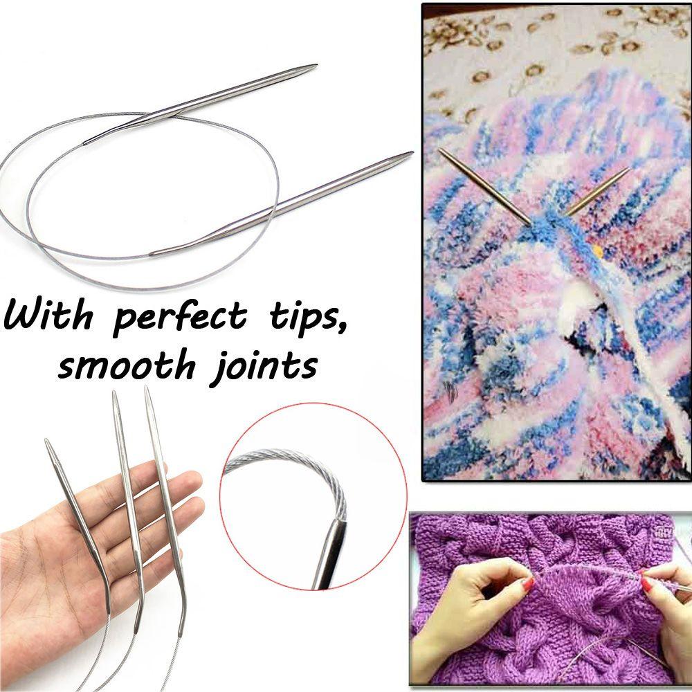 80 см ручная работа DIY ремесла ткачество рукоделие принадлежности крючок для вязания спицы швейные булавки