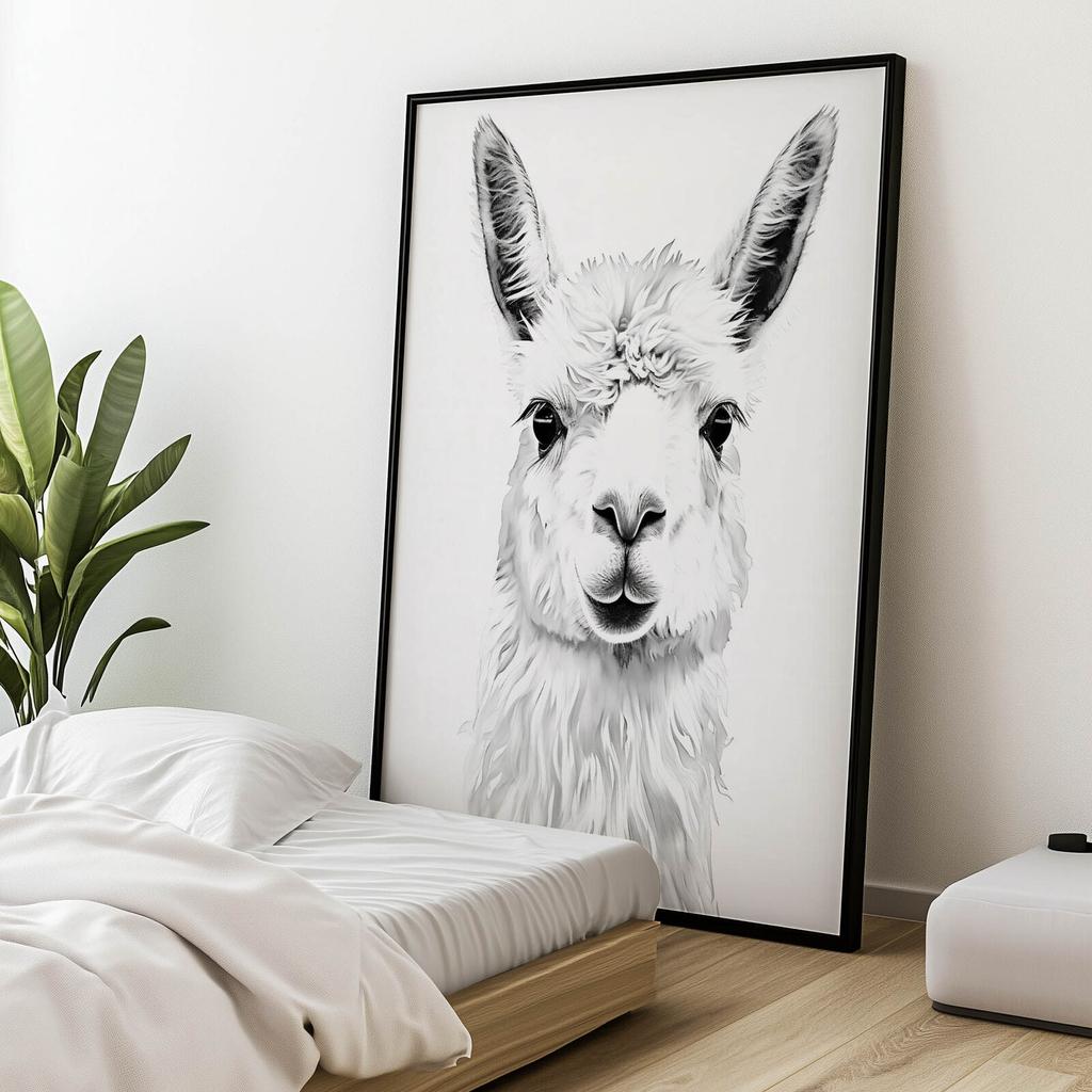 Subtle Lama Subtle Lama, 50X70 Cm, Frameless, Matte Paper 230 Gsm