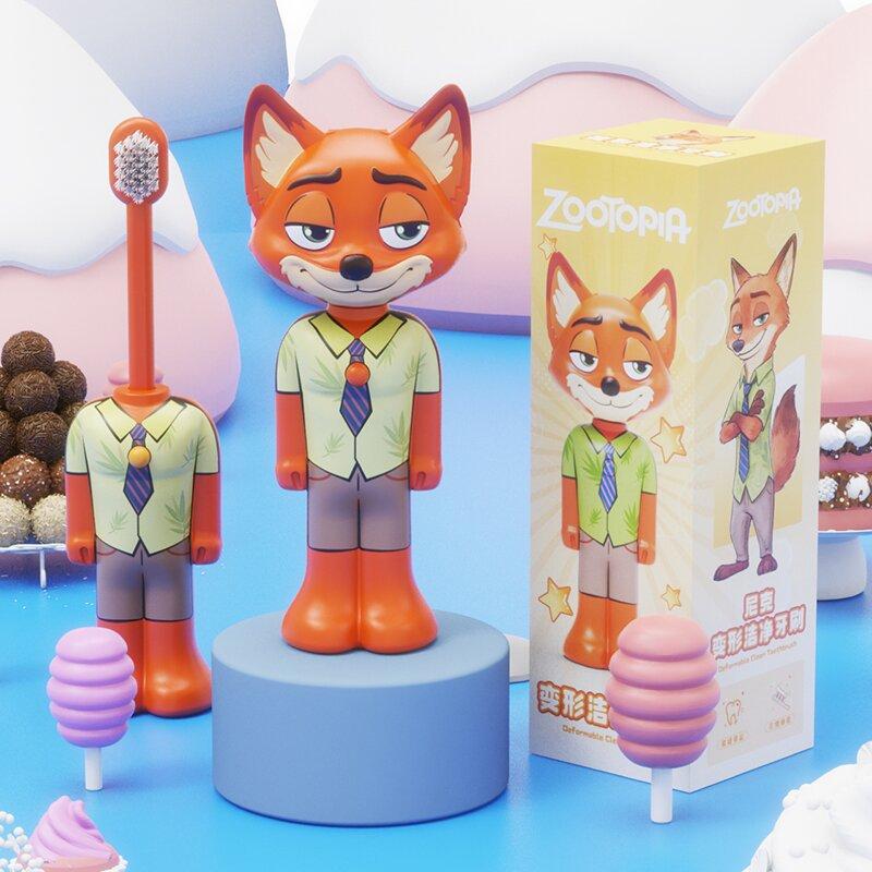 Zootopia Anime Figure Judy Nick Soft Toothbrush Cartoon Fine Bristles Teeth Cleaning Beauty Tool Perfect  Fans Festival Gifts