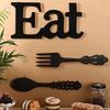 Железный Настенный Декор Знак EAT Декор Кухни в Стиле Кантри Рустикальные Кухонные Принадлежности Подарок