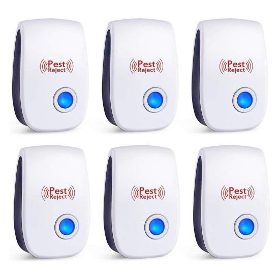 6шт стабильный ультразвуковой отпугиватель крыс надежный эффективный пластиковый отпугиватель комаров для дома