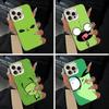 Мультяшный чехол для телефона Invader Zim Gir для iPhone 17,16,15,14,13,12,11 Plus,Pro Max,XS,белый серебристый чехол для телефона