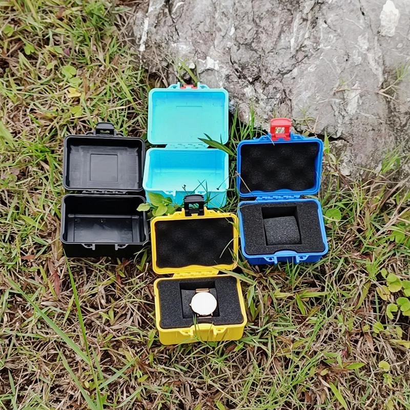 PP Ящик для инструментов Маленький ящик для хранения Маленький ящик для инструментов Портативный Защитный влагостойкий ящик для часов Инструмент с хлопком