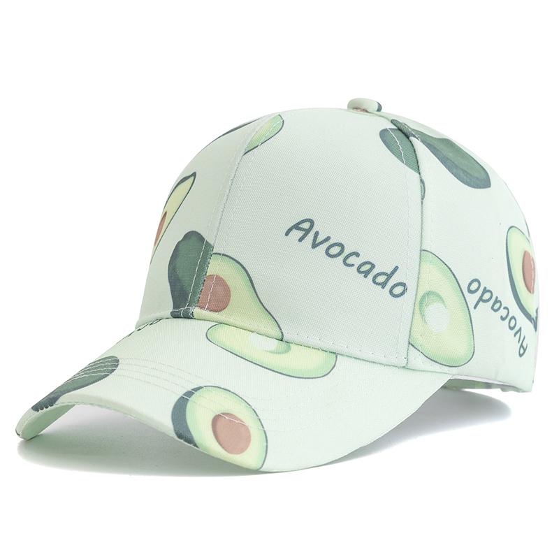 New Women Fruit Printed Baseball Cap Fashion Streetwear Hats