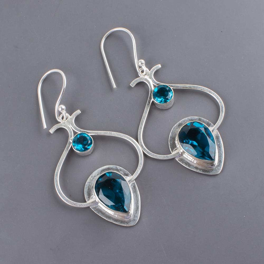 Украшения из апатита, серьги из стерлингового серебра 925 пробы, великолепные серебряные украшения ручной работы для свадебного подарка