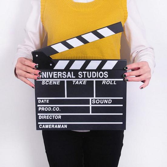 Effective Stable Durable Sturdy Film Director Clapboard Action Movie Clapper Board Video Scene Clapperboard