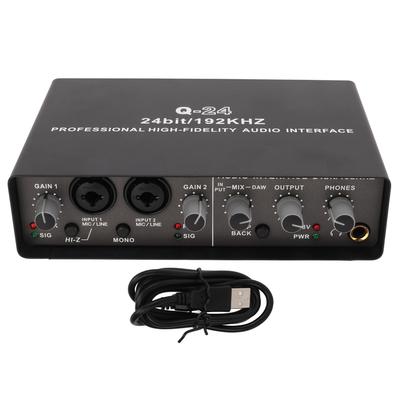 Звуковая карта USB Live Цифровое микширование Живая компьютерная запись Внешняя звуковая карта USB для прямой трансляции для OS X для IOS