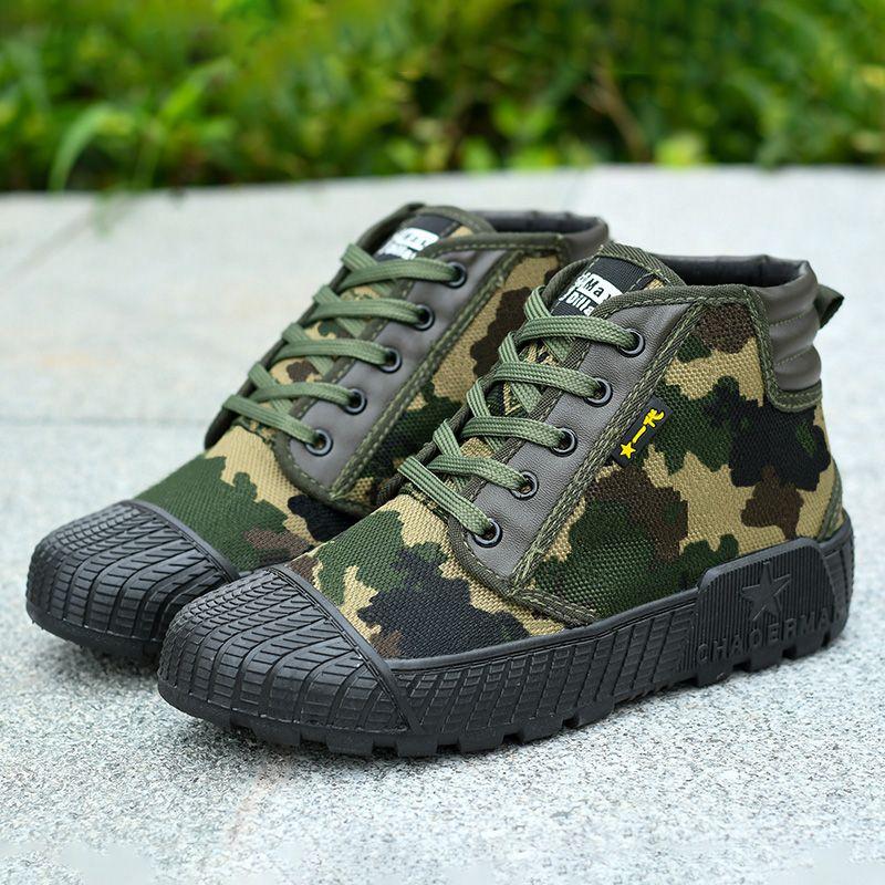 Тактическая тренировочная обувь с высоким берцем, дышащая парусиновая обувь, устойчивая к запаху, уличная обувь для защиты труда для мужчин
