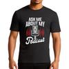 Essential Tee Rock For man short sleeve tshirt Casual Ask Me About My Podcast Retro Man Top tees Quick Dry Shirt Trendy Tshirt
