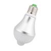 E27 5W PIR Infrared Auto Motion Sensor LED Light Lamp Bulb for Restroom Parking White 6500K