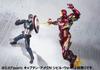 TAMASHII NATIONS Капитан Америка Железный человек Марк 46 155 мм окрашенная подвижная фигурка SHFiguarts (Гражданская война) приблизительно. АБС и ПВХ и литье под давлением
