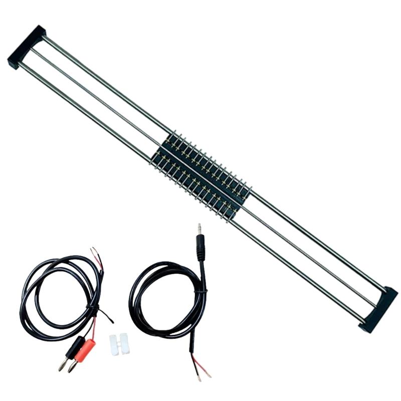 50cm Train Track 1/87 Scale Model Railroad Tracks Treadmill Track Bearing with 8 Rollers for Collectors Enthusiasts