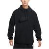 Nike Толстовка с капюшоном из флиса с пэчворком и логотипом Swoosh Мужская толстовка Черная DQ4893-010