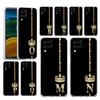 Case For Samsung A54 A52 A50 A70 A30 A40 A20S A20E A02S A12 A14 A22 A24 A42 A34 A32 5G A04s Cover Diamond Crown Letter Letters