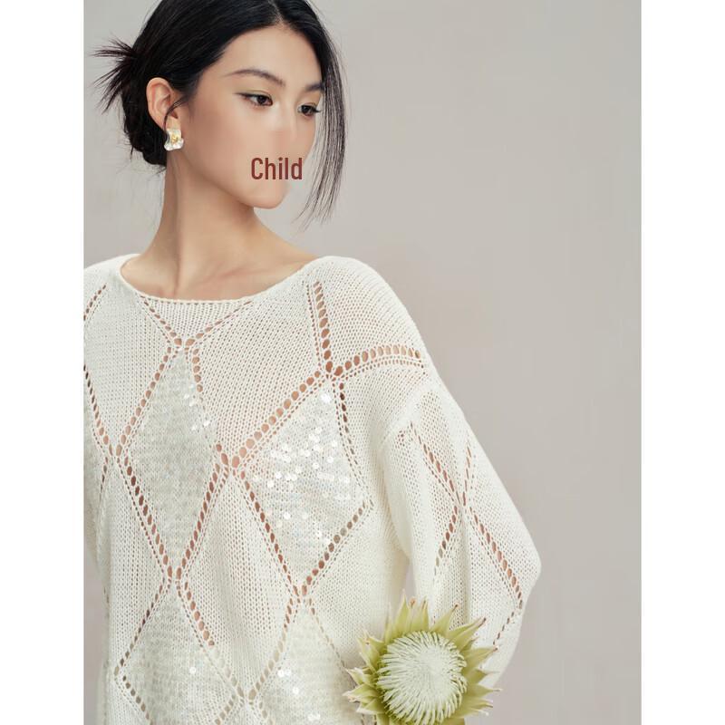 Qiusbui Yiren 2025 Autumn Simple Round Neck Knit Top