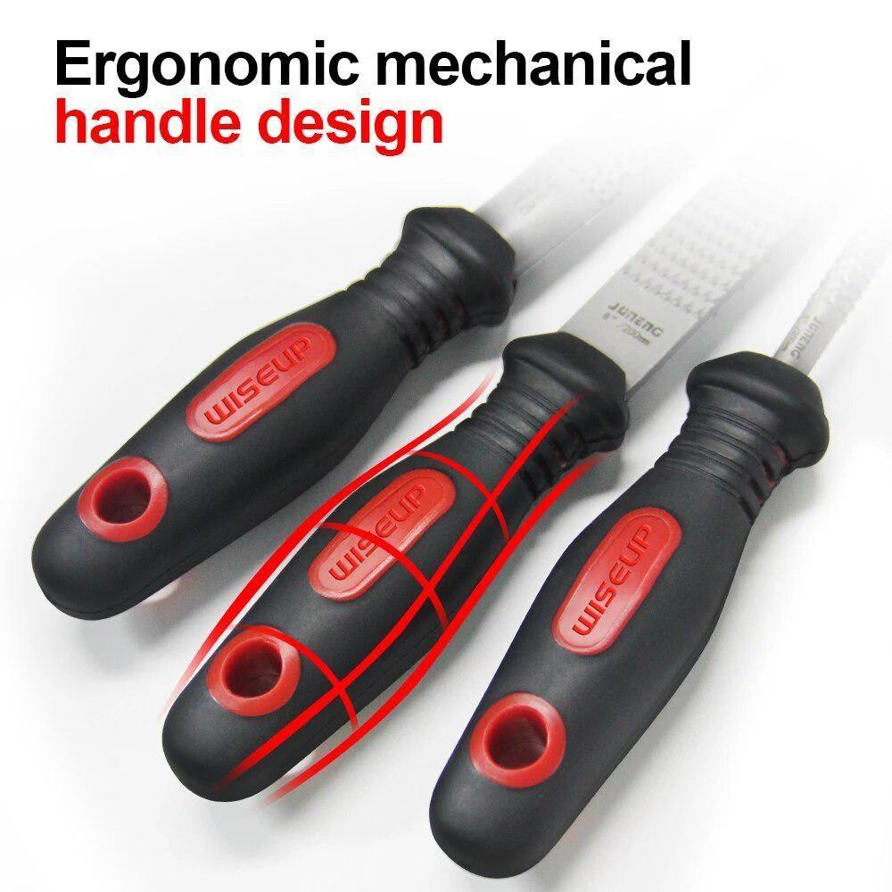 WISEUP 1 шт. набор плоских/круглых/полукруглых напильников по дереву для резьбы по дереву