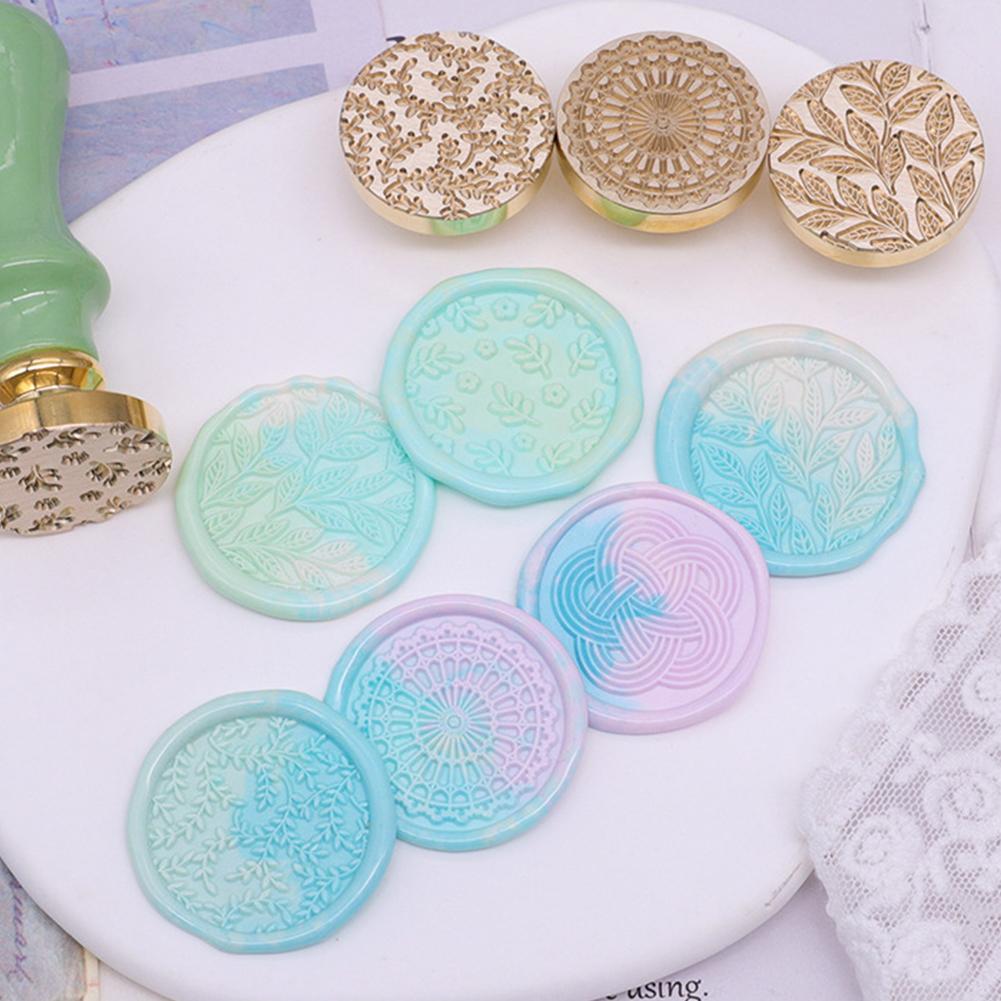 Wax Seal Stamps 3D Relief Candy Series Copper Head For Festival Gift Wrapping Cards Scrapbooking Sealing Tools Post Decor