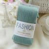 Yarn Knitted Footed Tights Woolen Winter Stretch Stockings Fashion Pantyhose  Women
