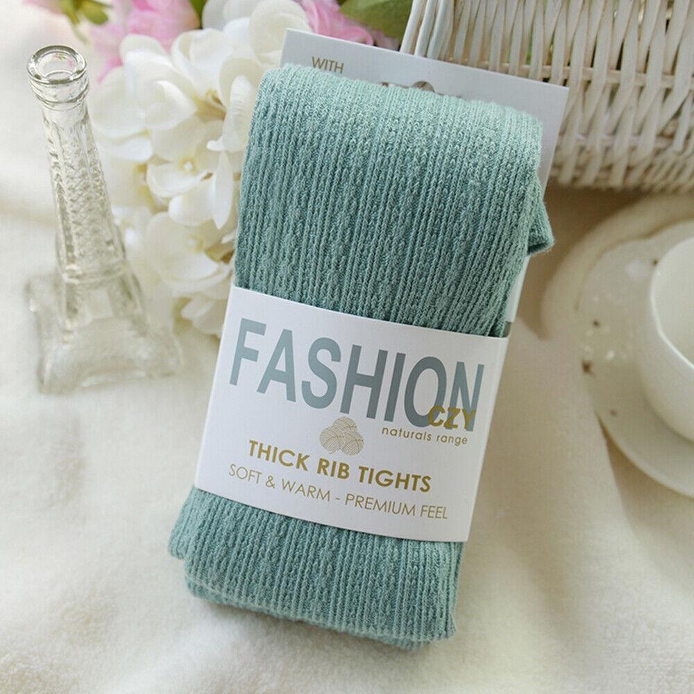 Yarn Knitted Footed Tights Woolen Winter Stretch Stockings Fashion Pantyhose Women