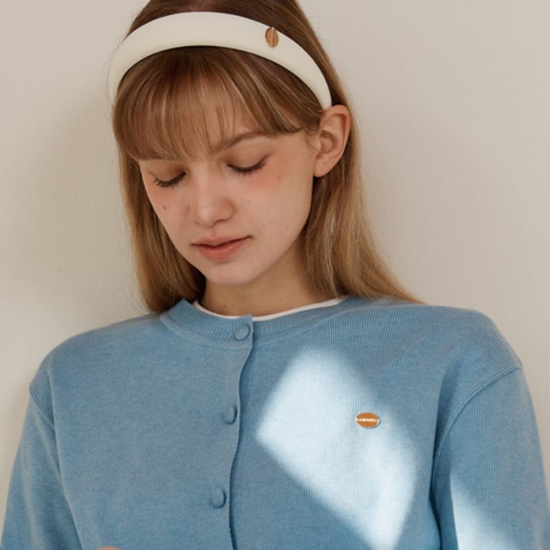 АНЭТИЧЕСКИЙ ЛОГОТИП ANC ОБЪЕМНАЯ ПОВЯЗКА ДЛЯ ВОЛОС_БЕЛЫЙ