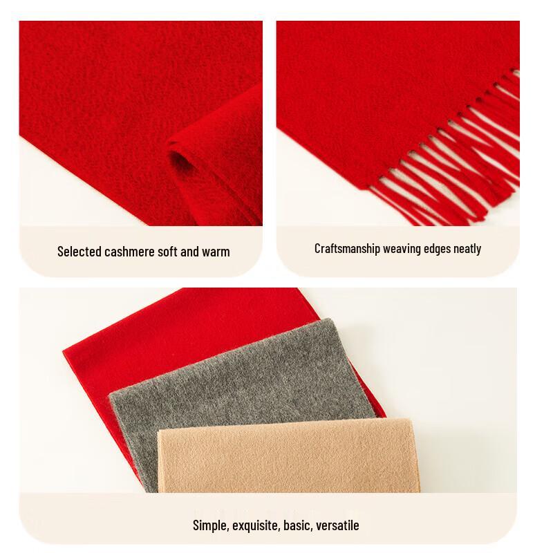 Hengyuanxiang Unisex Pure Cashmere Scarf