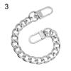 Aluminum Replacement Purse Chain Metal Flat Chain Extender with Metal Buckle Shoulder Bag Straps