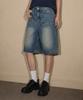 ANEWBROS Alan Washed Bermuda Denim Shorts Pants 3 Colors [Ansd_6001]