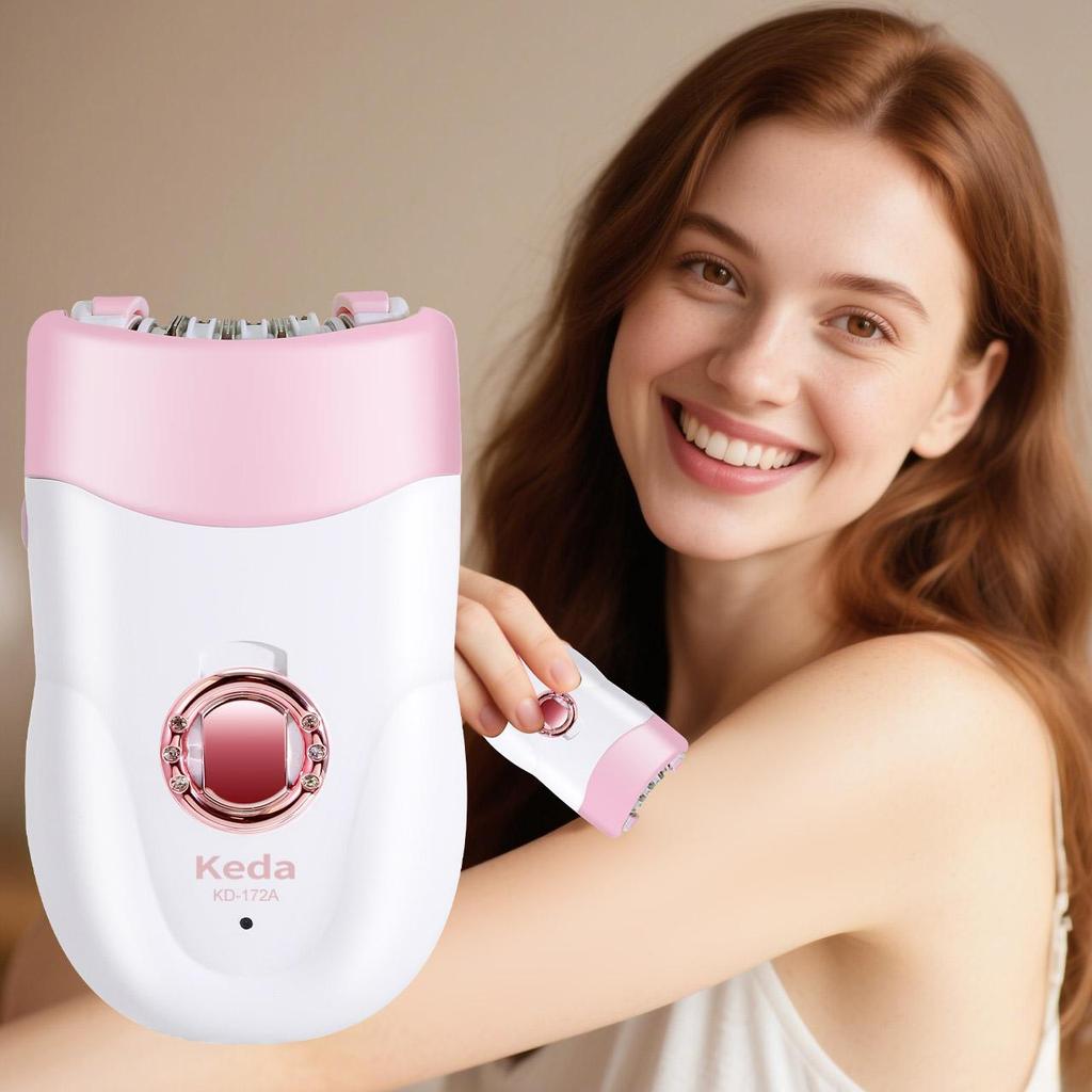 Женский эпилятор Электрическая эпиляция Лицо Тело Леди Бикини Ноги Руки Подмышки Удалитель волос Подмышки Перезаряжаемый