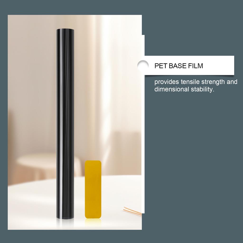 Светопрозрачная теплоизоляционная пленка для стекла, защита от подглядывания, безопасный и экологичный инженерный рулонный материал.