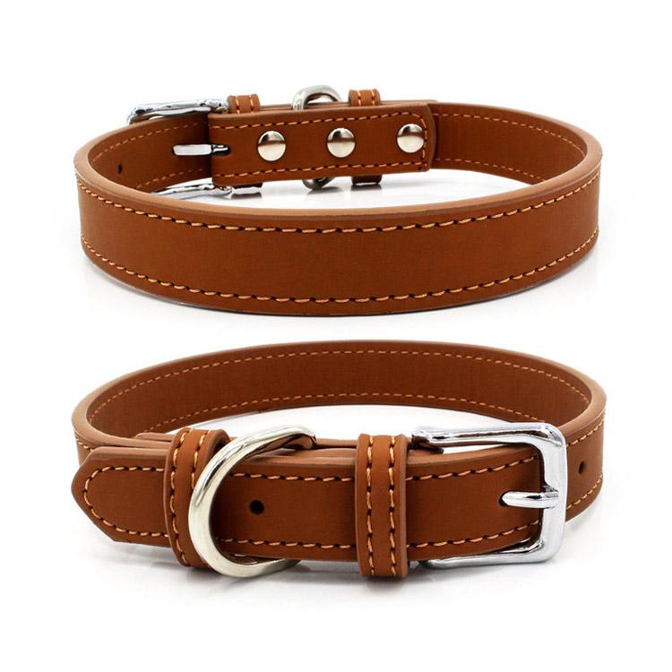 5 цветов ПУ Маленькие ошейники для собак XS-M Регулируемый Сплав цинка Однотонный Ошейник для щенка Удобный Прочный Товары для домашних животных Аксессуары