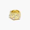 BIMBA Y LOLA [23SS] BIMBA Y LOLA Gold Pearl & Crystal Bold Ring B235JIR009GOD