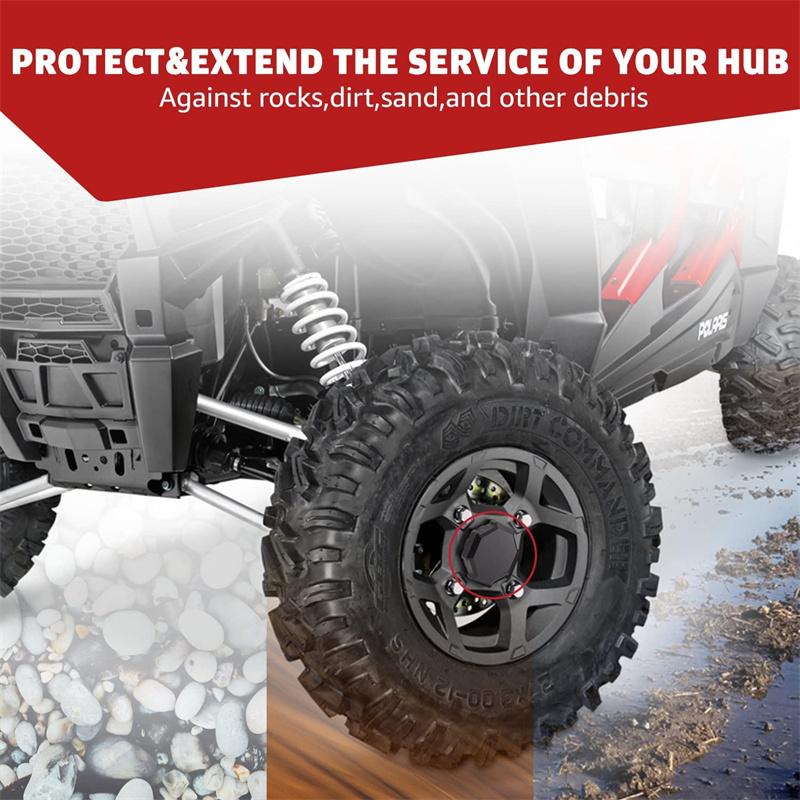 4 шт. колпаки ступиц колес UTV, центральная крышка ступицы для Polaris RZR 900 1000 XP Turbo