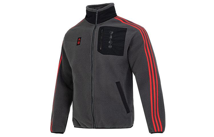 adidas Куртки Мужские Серый Стойка Умеренный Другое HF1343
