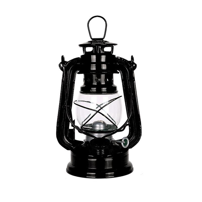 Vintage Iron Hurricane Lantern: Outdoor Kerosene Lamp & Decorative Light for Camping