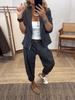 Women Spring Casual Suit Set With Blazer And Pants For Office And Daily Wear