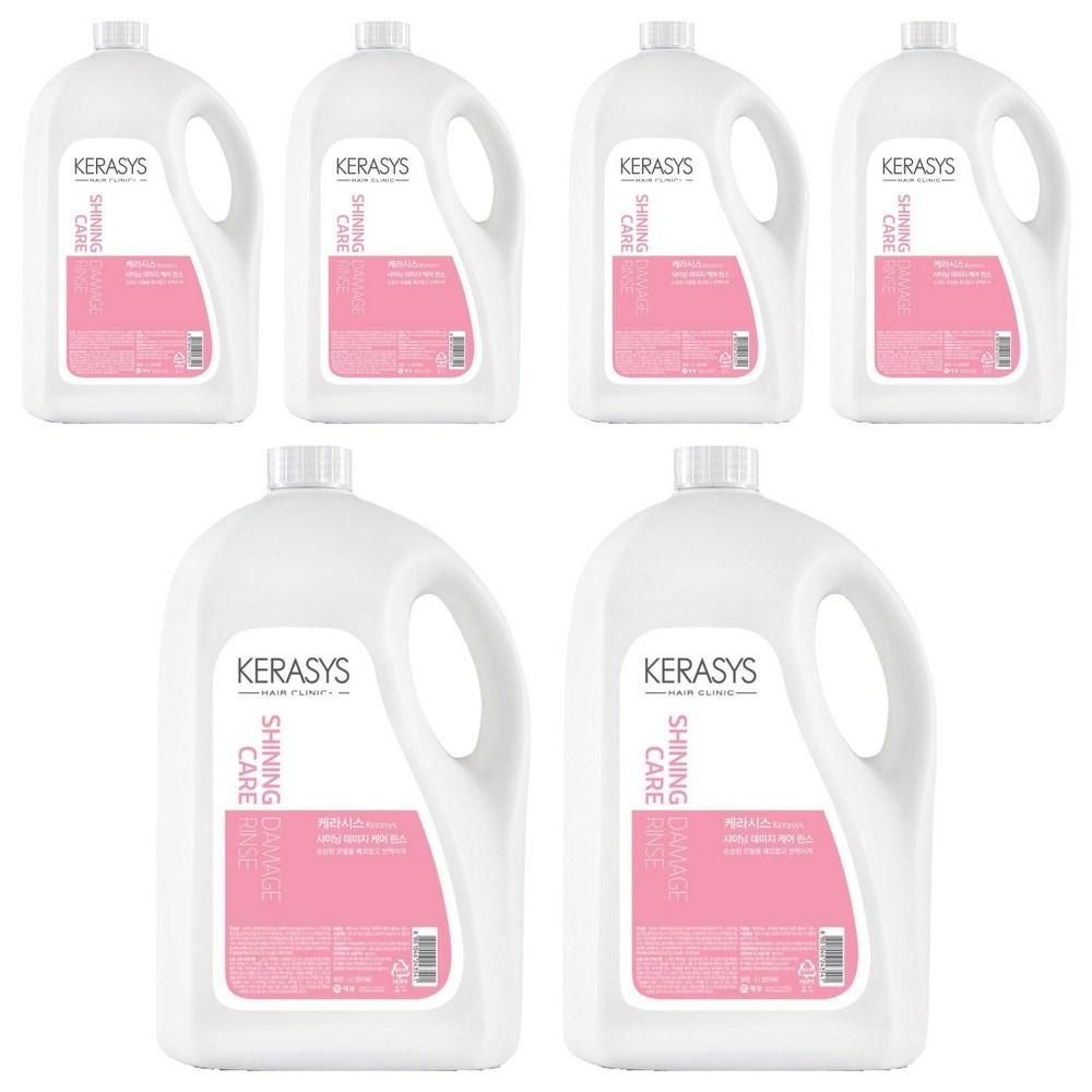 Kerasis Shining Care Damage Rinse 4L 6 pcs