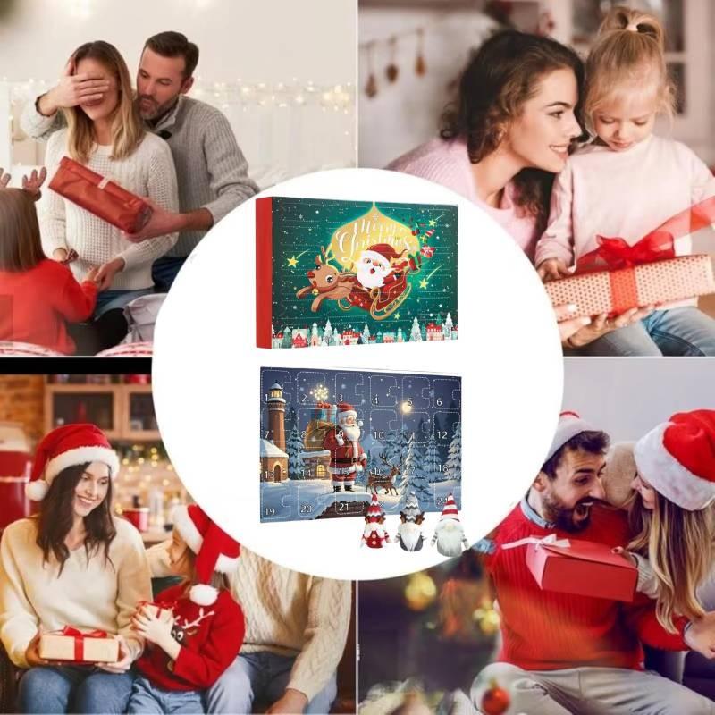 Очаровательный Рождественский Гном Обратный Отсчет Адвент-Календарь Слепая Коробка Набор Игрушек Для