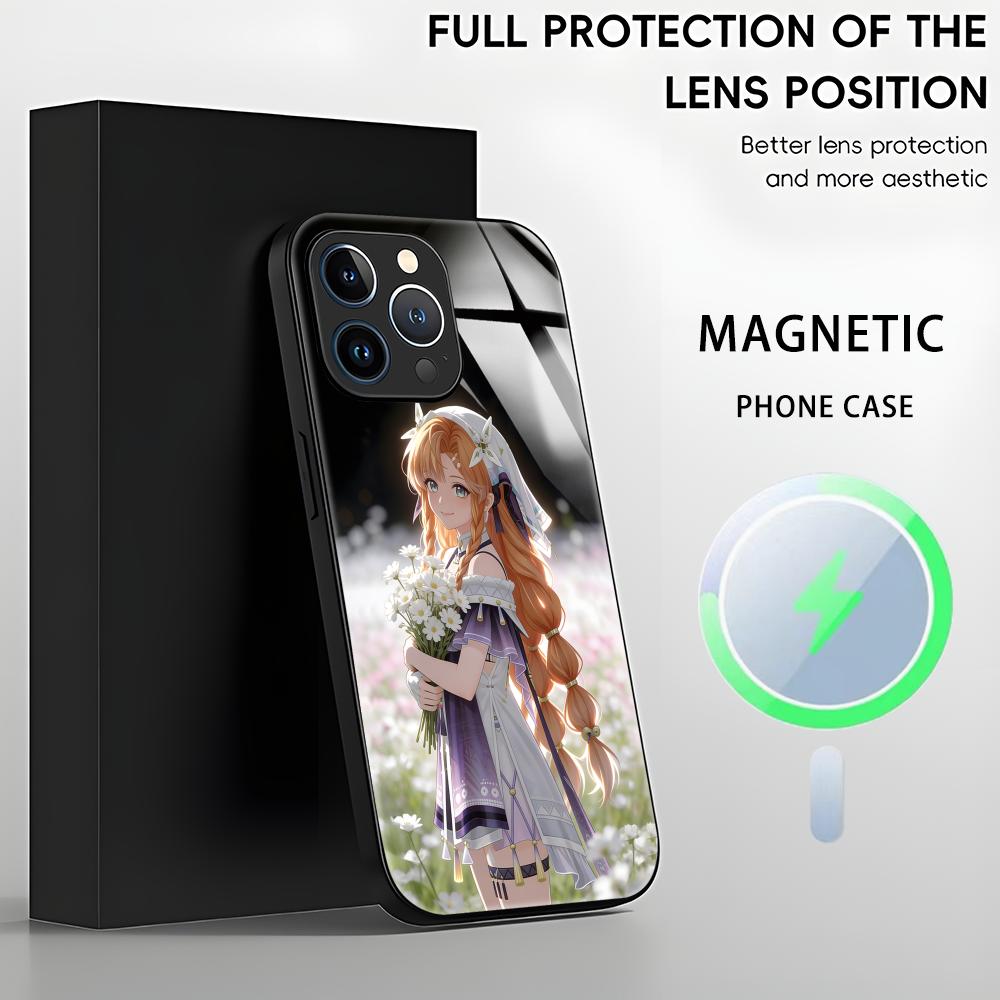 Wuthering Waves SIGRIKA Phone Case For iPhone17 16 15 14 13 12 11 X XR XS 8 Plus Mini Pro Max Glass Magnetic Case