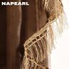1 шт. NAPEARL экзотическая высококачественная занавеска с кисточками и каймой, короткая занавеска, декоративная занавеска с карманом для гостиной, домашний декор