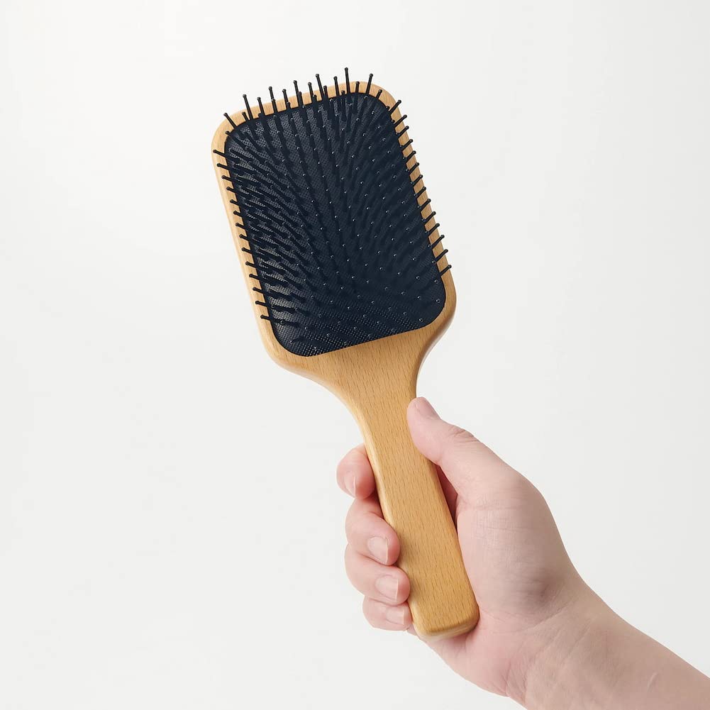 MUJI Beechwood Scalp Care Total Length 82575149 Brush, 23.5cm,