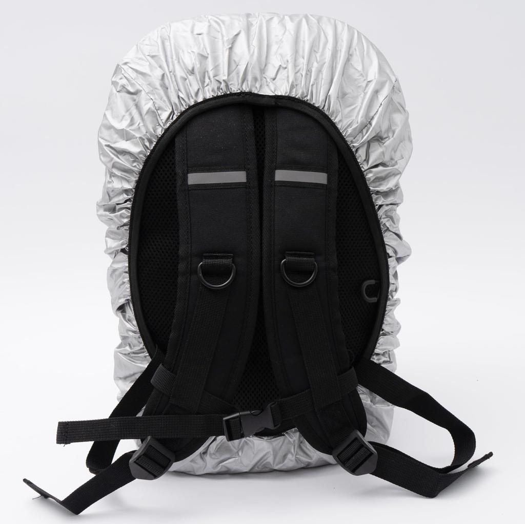 Logo Spark Expandable Bungee Cord Large Backpack, Blue,