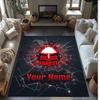 Nottingham Forest FC Printed Crystal Velvet Rug Non‑Slip Crystal Velvet Carpet For Sofa Bedroom Indoor Home Decoration