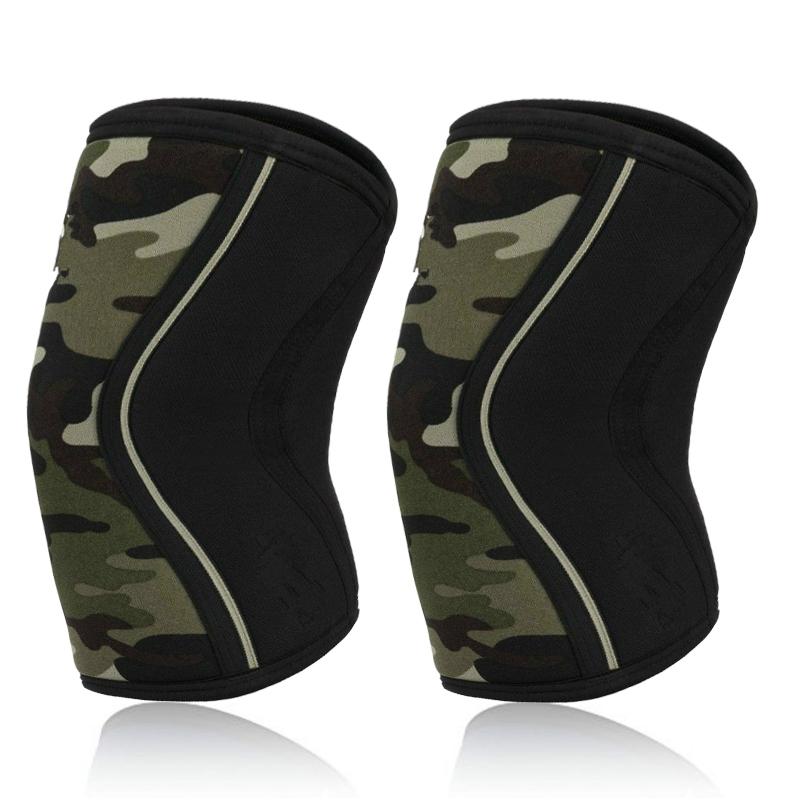 Женские Мужские Юношеские 7мм Неопреновые Спортивные Наколенники Компрессионные Тяжелая атлетика Компрессионные Тренировочные Наколенники для Кроссфита